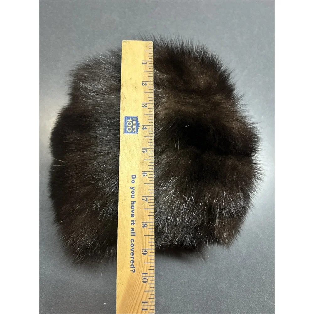 Vintage Mink Fur Hand Warmer Muff 10